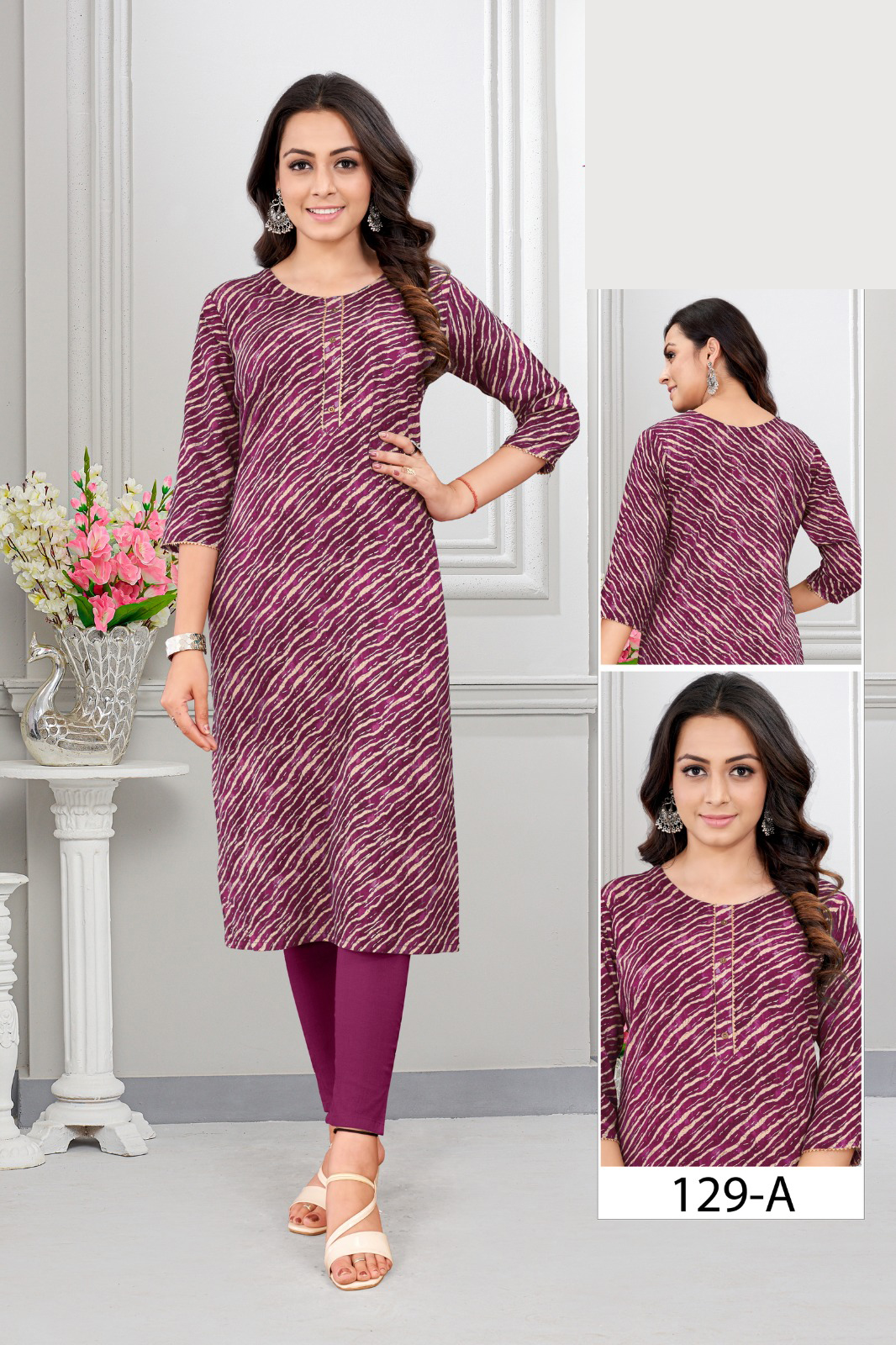 Causual Wear Heavy Rayon Stright Kurti