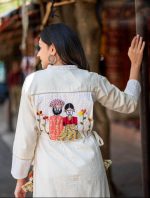 Pure Cotton Chikan Work Kurti With Pent