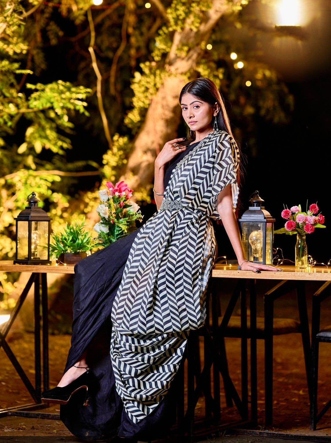 Partywear Muslin Handwork One Piece