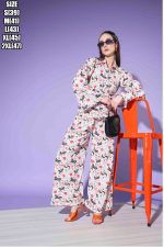 Unleash Your Style With The Exquisite Platinum Creap Printed Designer Cord Set