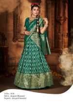 Semi-Stitched Heavy Jacquard Semi Stitched Lehenga Choli Collection