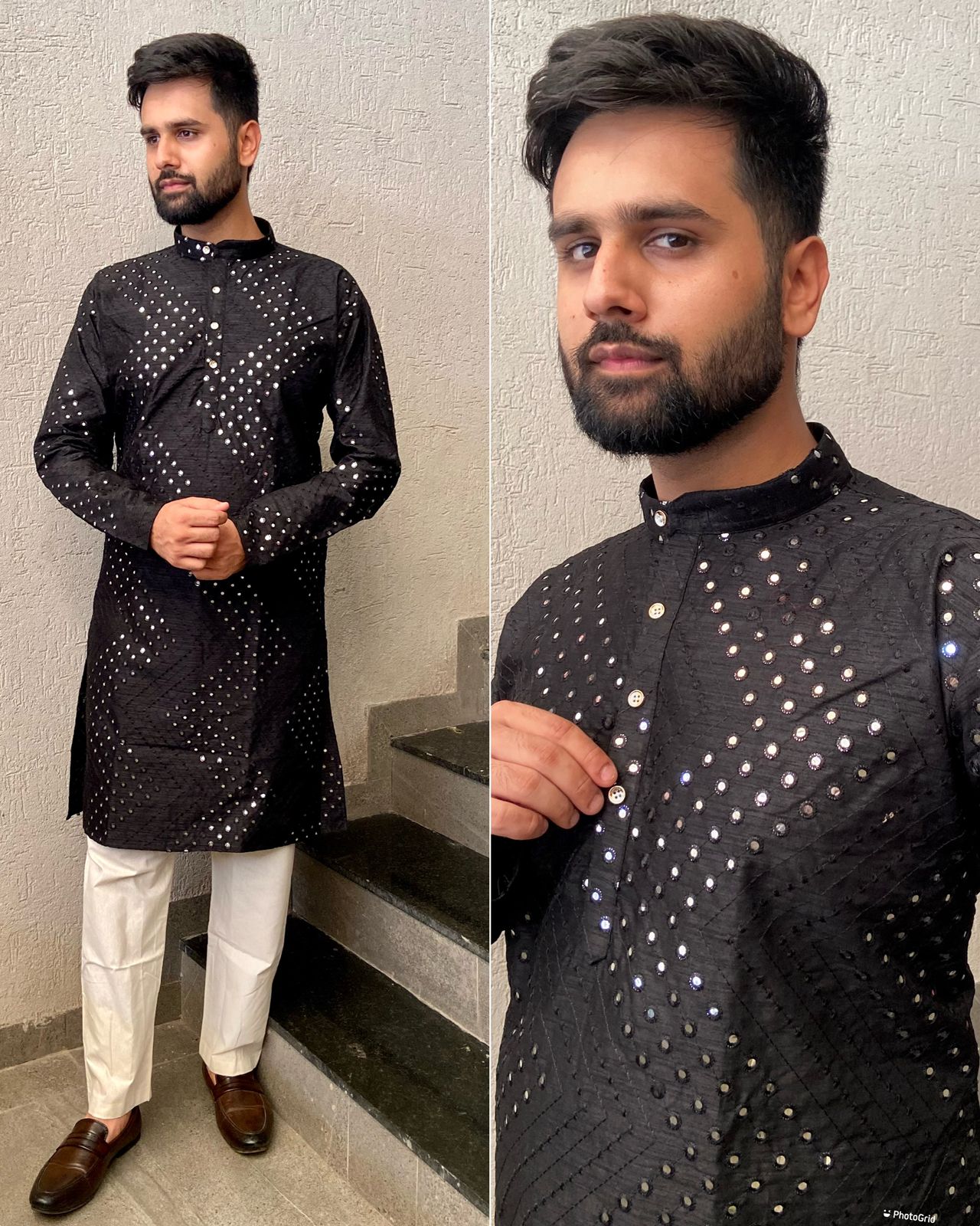 Elevate Your Style with our New Collection Heavy Banglori Silk Kurtas with Mirror Work. Perfect for Functions and Parties