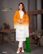 Flaunt Your Patriotism Celebrate 15 August With Special Kurti, Pant, And Dupatta Ensembles Independence Day Attire For Women