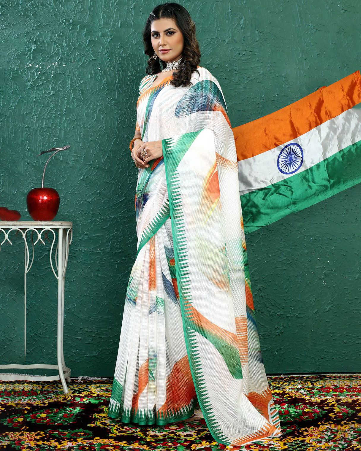 Celebrate Independence Day In Style 15 August Special Tri Colour Saree With Exquisite Blouse Designs!
