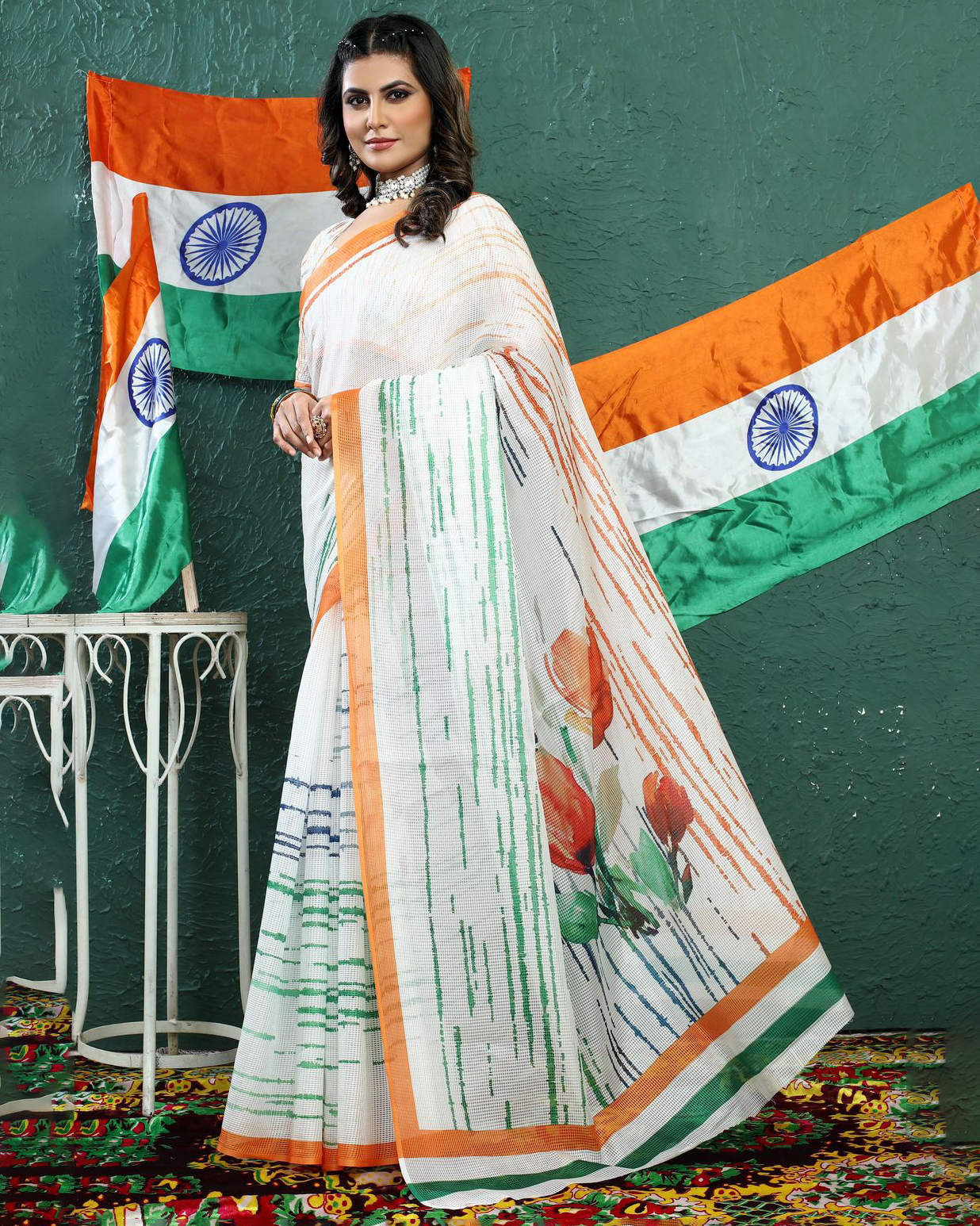 Celebrate Independence Day In Style 15 August Special Tri Colour Saree With Exquisite Blouse Designs!