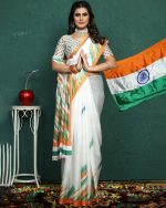 Celebrate Independence Day In Style 15 August Special Tri Colour Saree With Exquisite Blouse Designs!