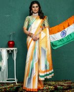 Celebrate Independence Day In Style 15 August Special Tri Colour Saree With Exquisite Blouse Designs!