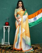 Celebrate Independence Day In Style 15 August Special Tri Colour Saree With Exquisite Blouse Designs!