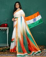 Celebrate Independence Day In Style 15 August Special Tri Colour Saree With Exquisite Blouse Designs!