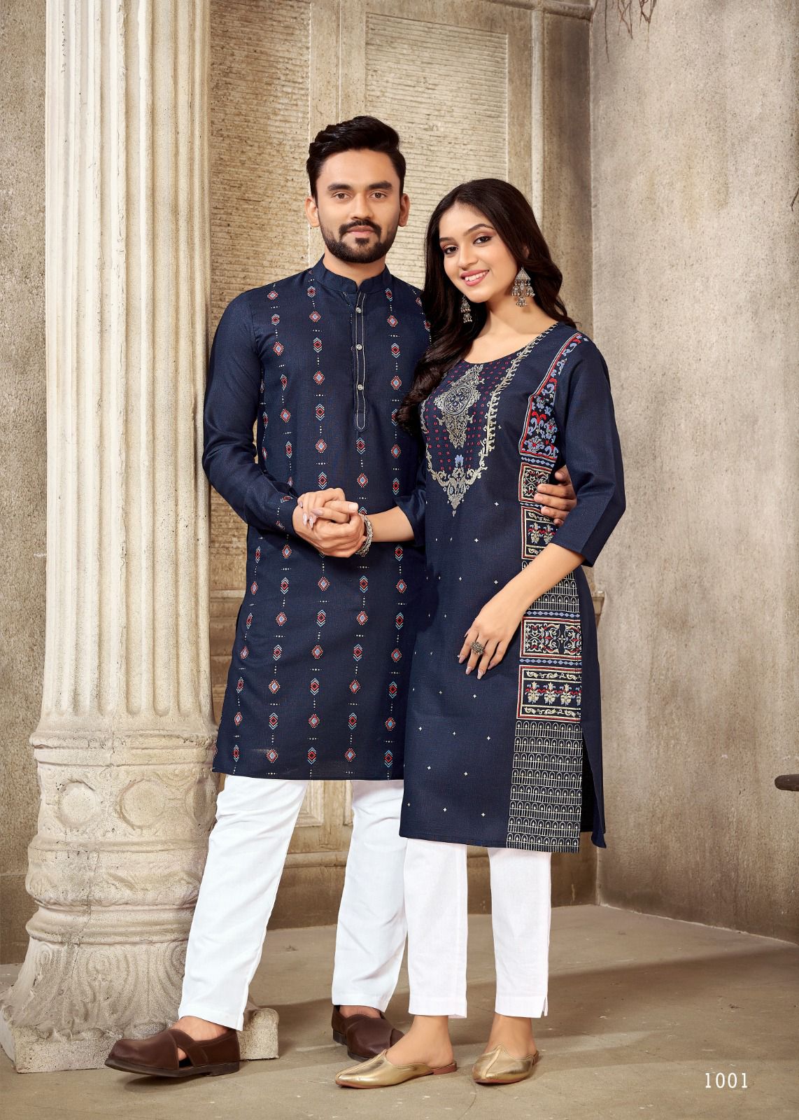 Present A Couple Combo Of Kurta With Payjama And Kurti With Pants & Dupatta