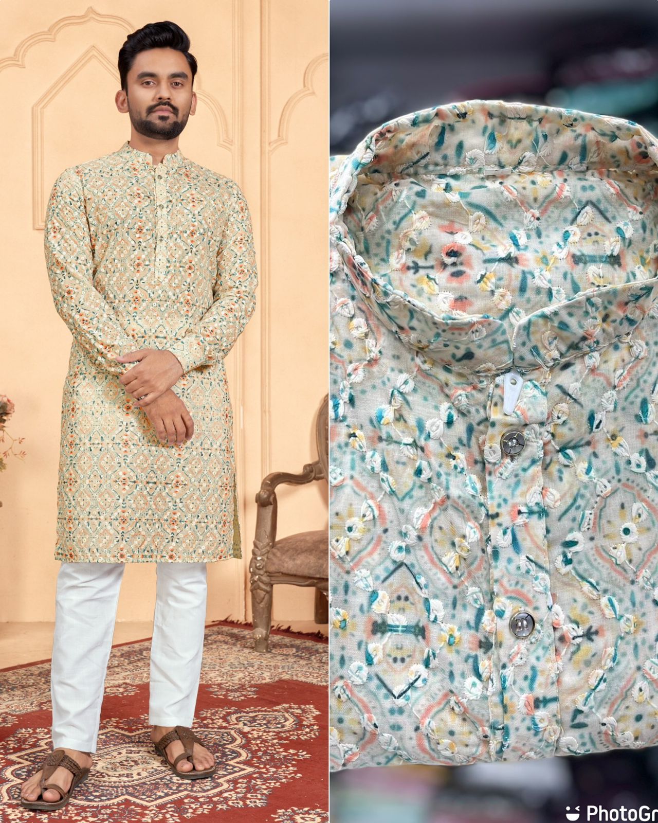 Garba And Dandiya Nights In Our Exclusive Navratri Special Kurta With Pajama For Men