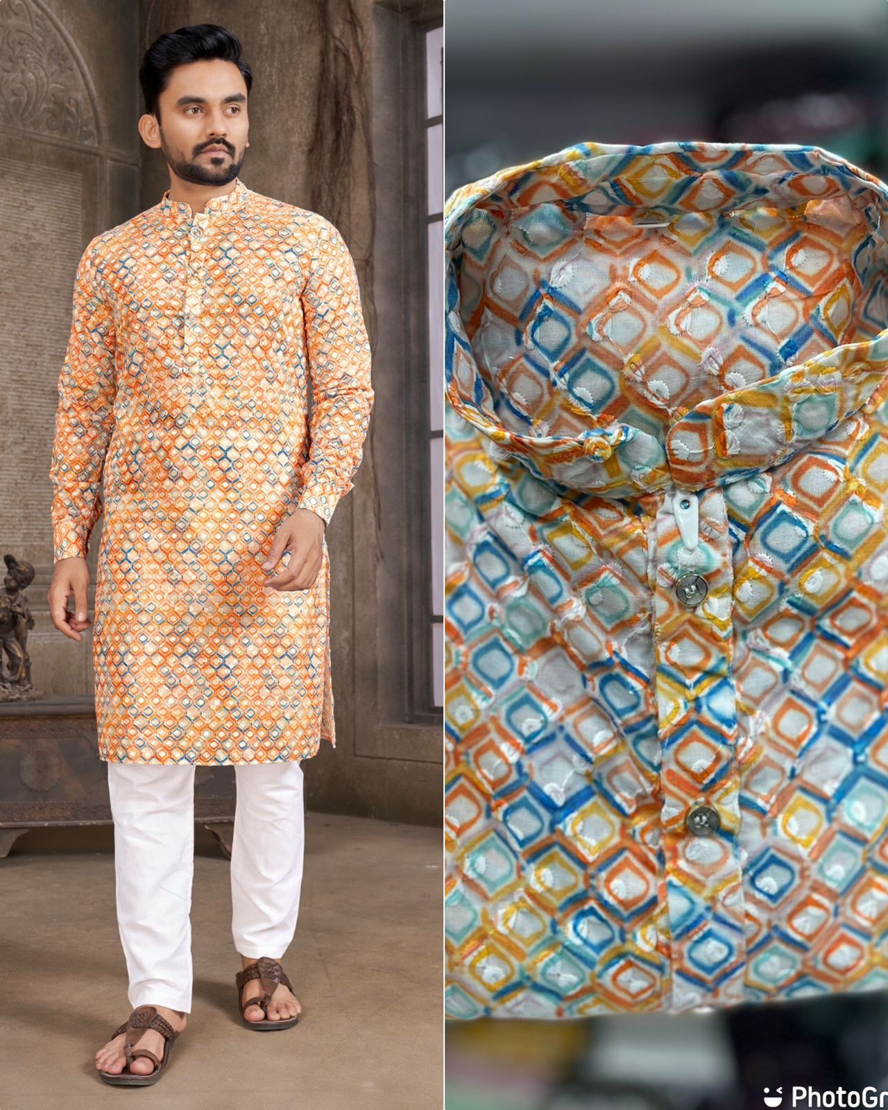 Garba And Dandiya Nights In Our Exclusive Navratri Special Kurta With Pajama For Men
