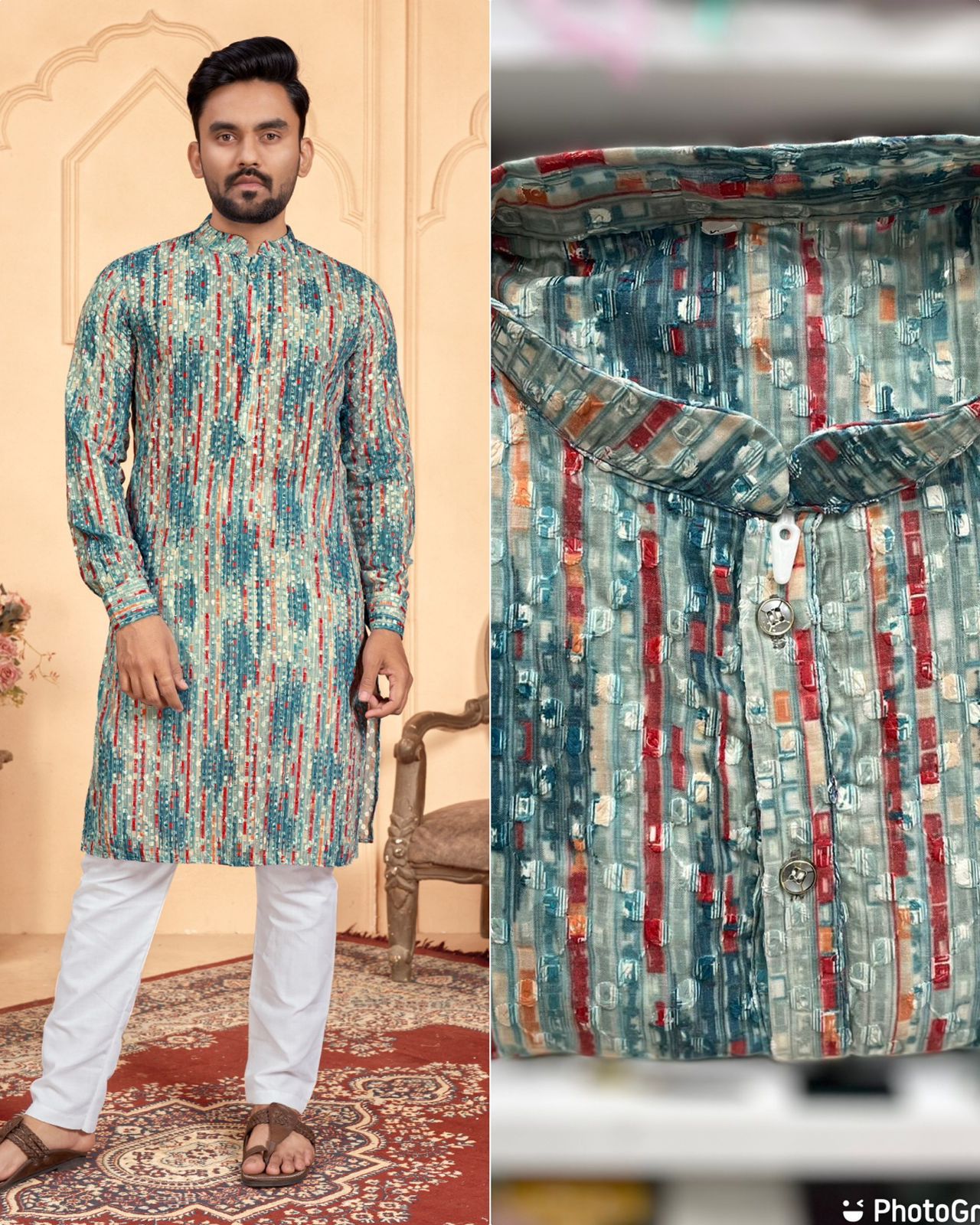 Garba And Dandiya Nights In Our Exclusive Navratri Special Kurta With Pajama For Men