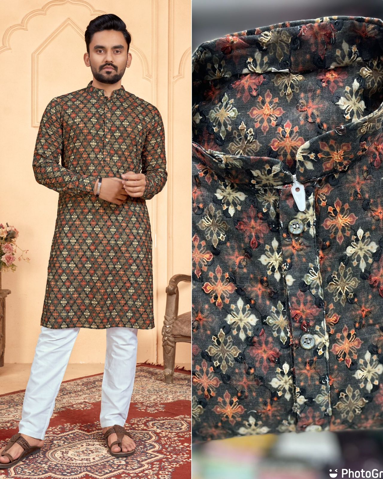 Garba And Dandiya Nights In Our Exclusive Navratri Special Kurta With Pajama For Men