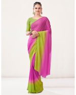 Presenting Readytowear Georgette Partywear Saree With Georgette Blouse