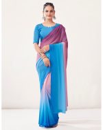 Presenting Readytowear Georgette Partywear Saree With Georgette Blouse