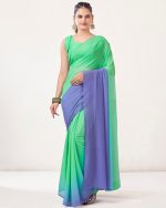 Presenting Readytowear Georgette Partywear Saree With Georgette Blouse