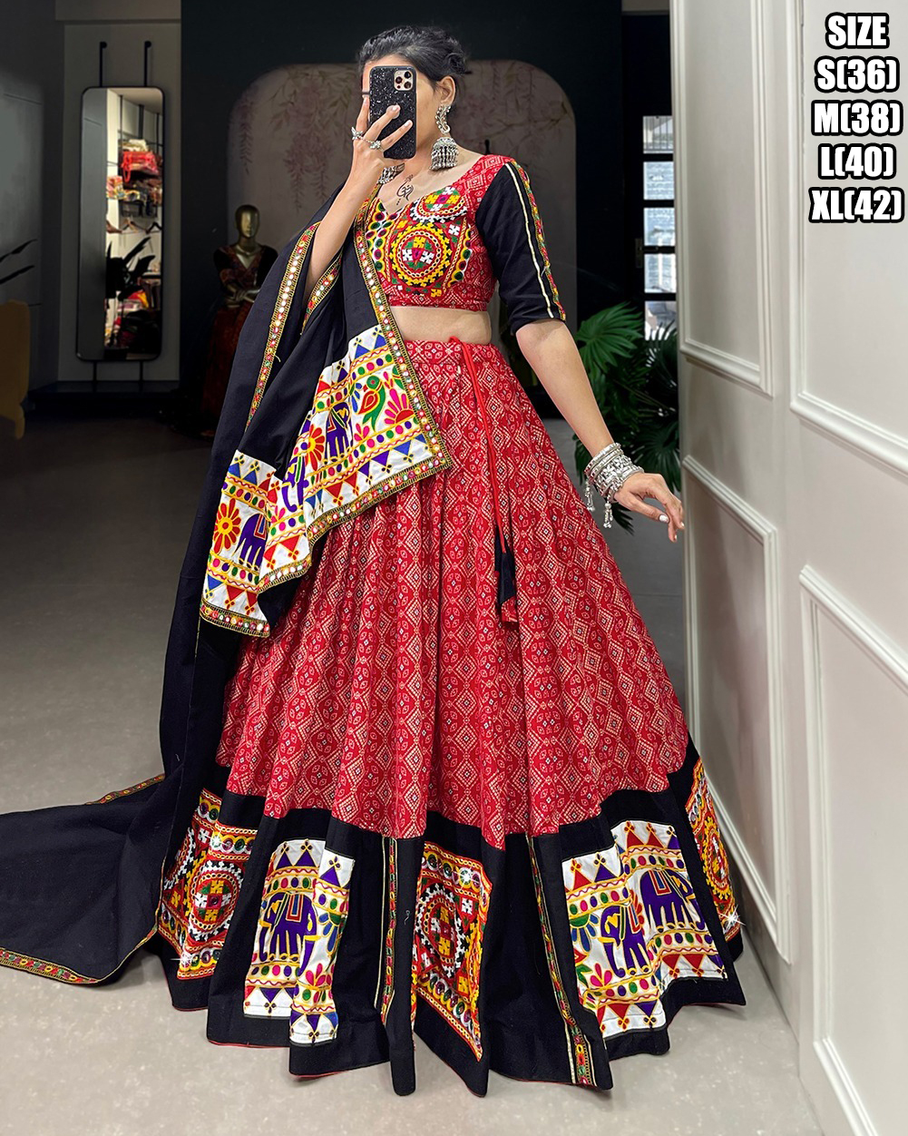 Presenting Navratri Wear Designer Stitched Chaniya Choli
