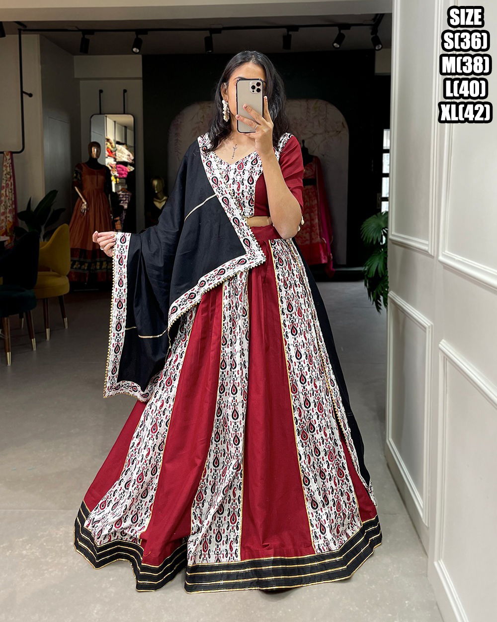 Presenting Navratri Wear Designer Stitched Chaniya Choli