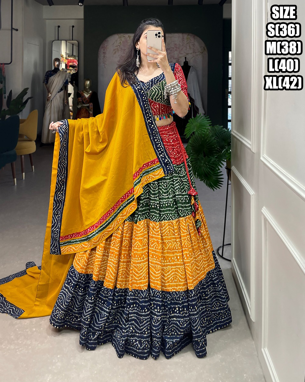 Presenting Navratri Wear Designer Stitched Chaniya Choli