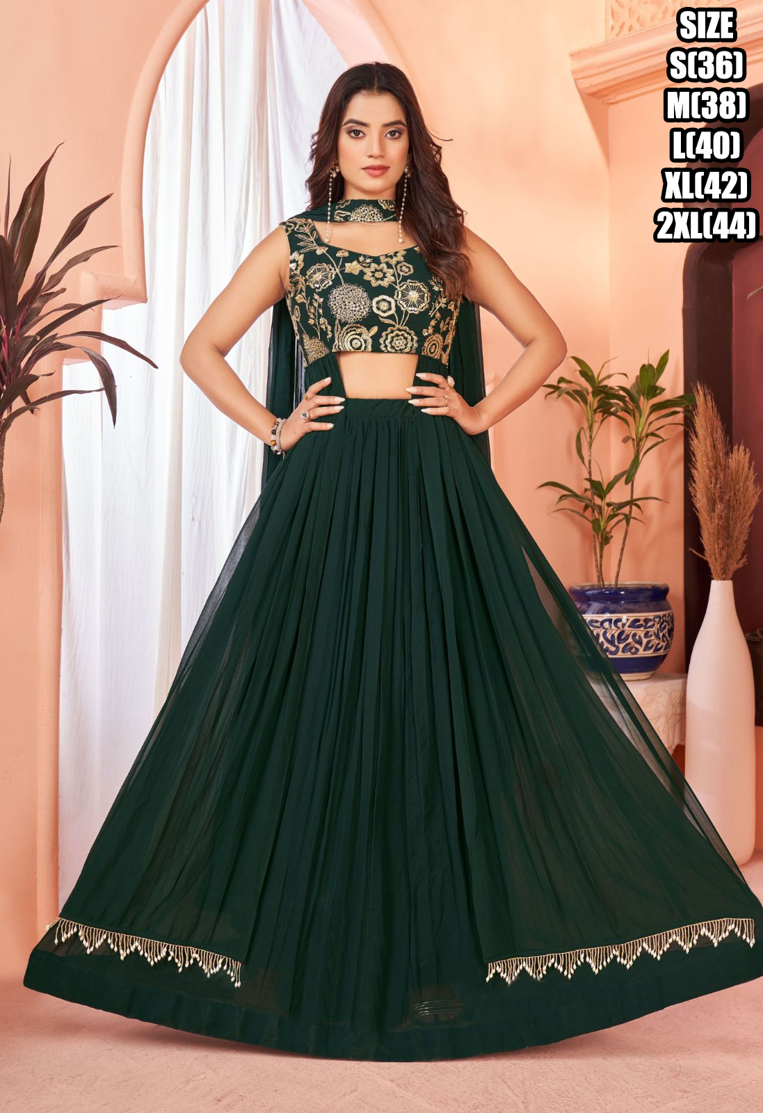 Women's Readymade Heavy Georgette Designer Choli Blouse