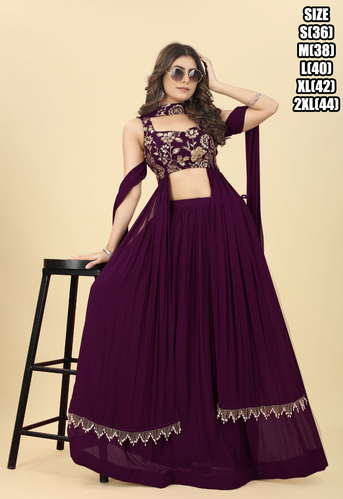 Women's Readymade Heavy Georgette Designer Choli Blouse