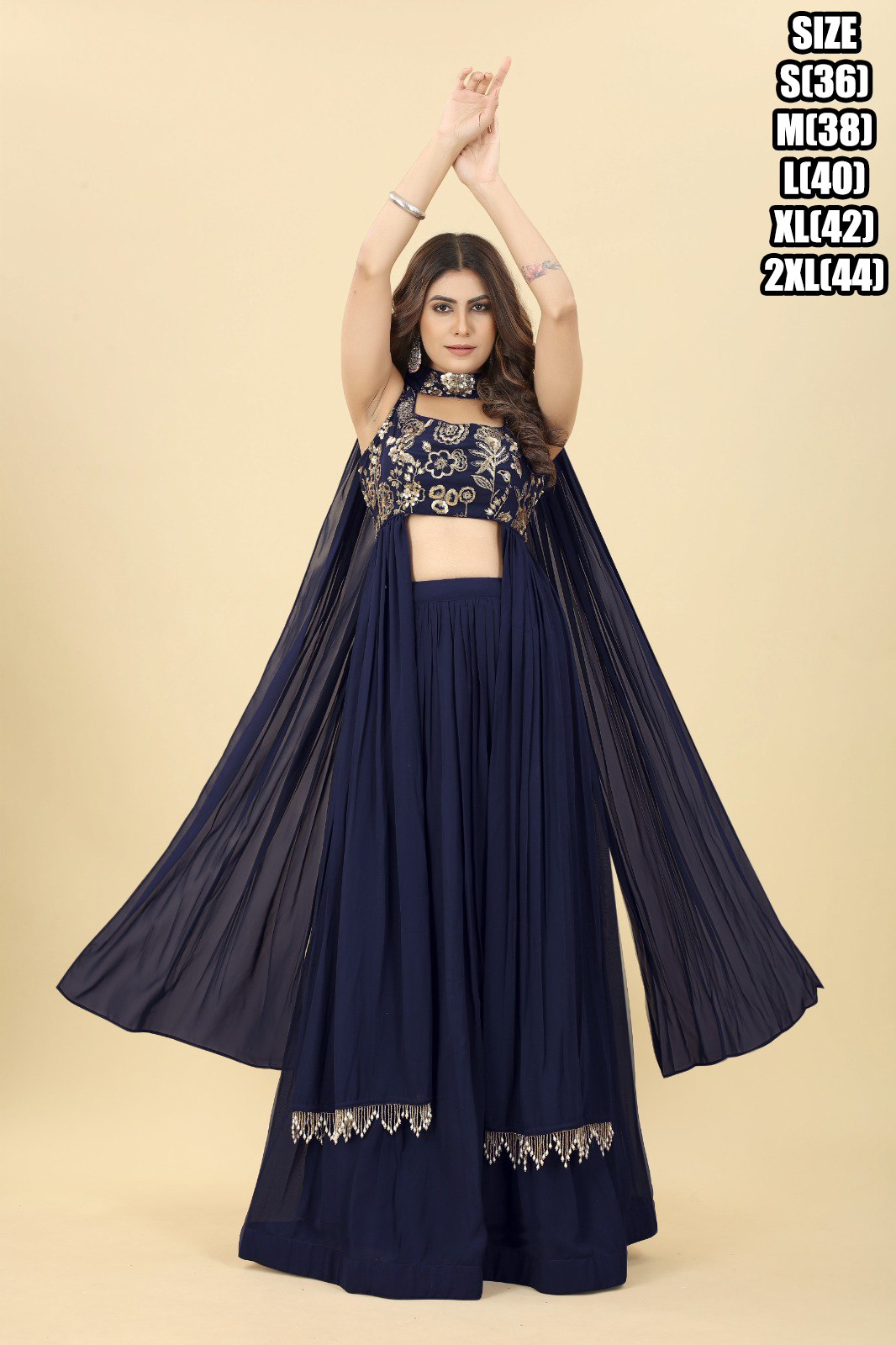 Women's Readymade Heavy Georgette Designer Choli Blouse