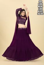 Women's Ready To Wear Heavy Georgette Embroidery One Shoulder Style Lehenga Choli Designs