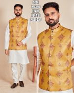 Elevate Your Ethnic Charm With Our Men's Soft Silk Kurta Pajama In Luxurious Banarasi Silk Kotti