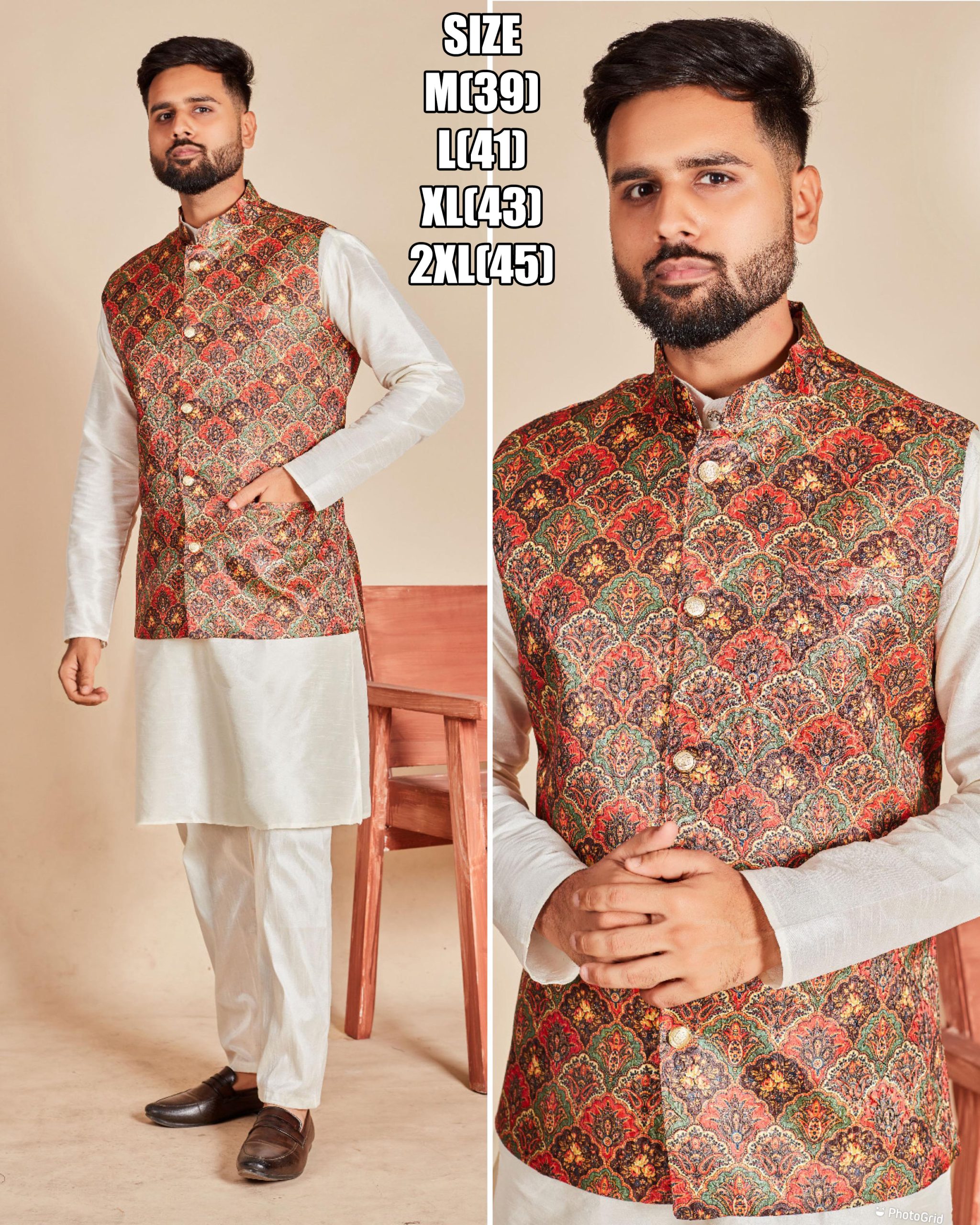Elevate Your Ethnic Charm With Our Men's Soft Silk Kurta Pajama In Luxurious Banarasi Silk Kotti