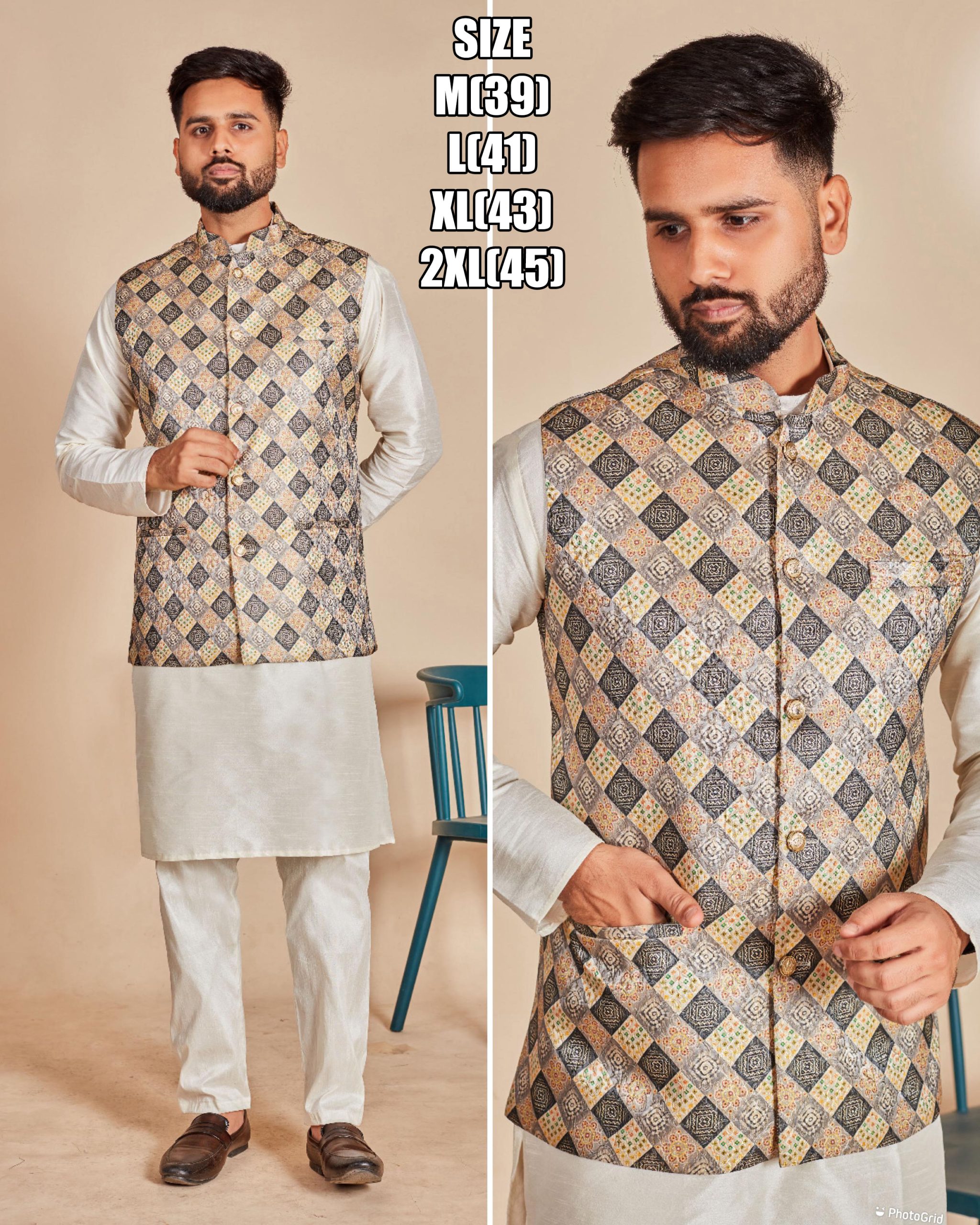 Elevate Your Ethnic Charm With Our Men's Soft Silk Kurta Pajama In Luxurious Banarasi Silk Kotti