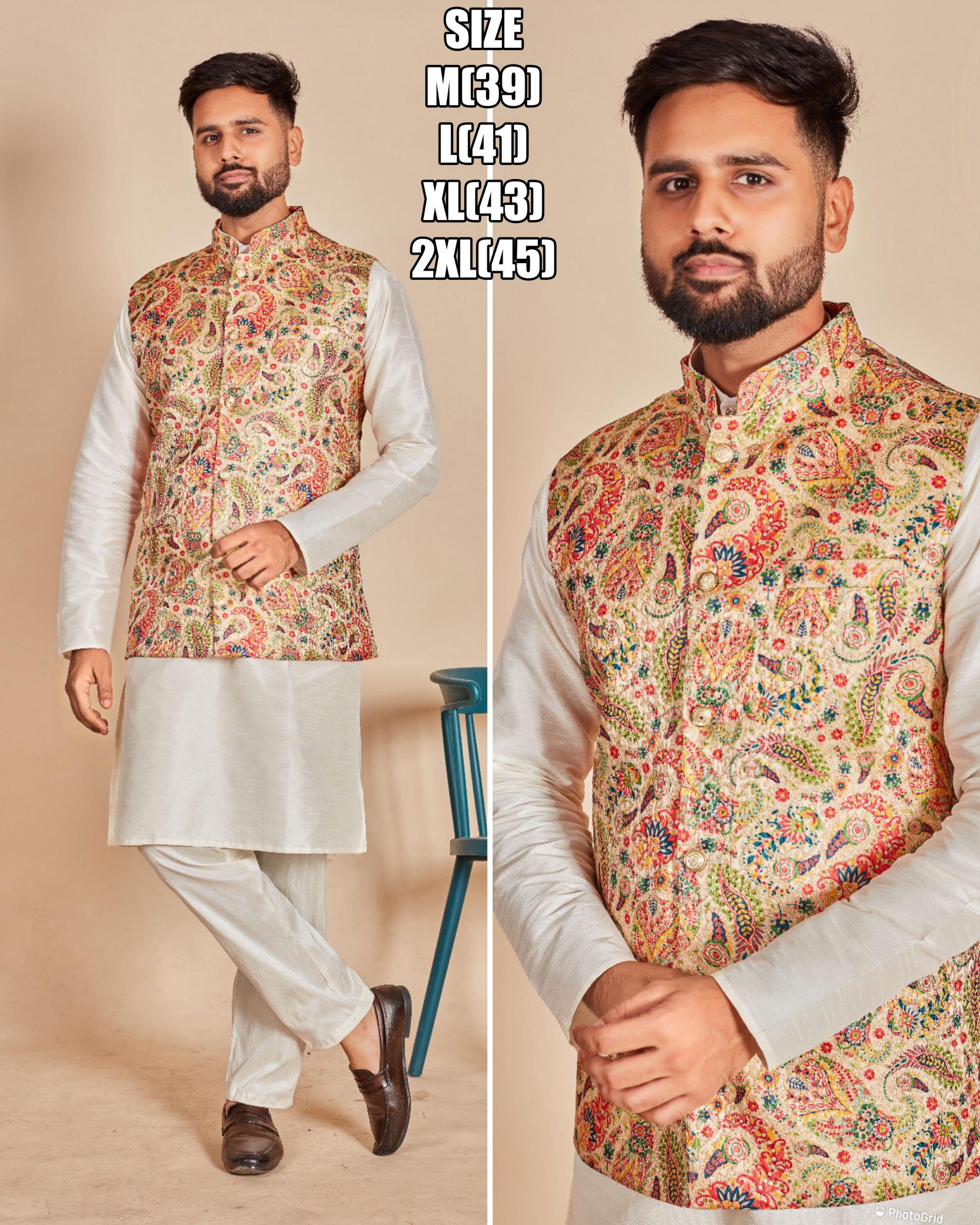 Elevate Your Ethnic Charm With Our Men's Soft Silk Kurta Pajama In Luxurious Banarasi Silk Kotti