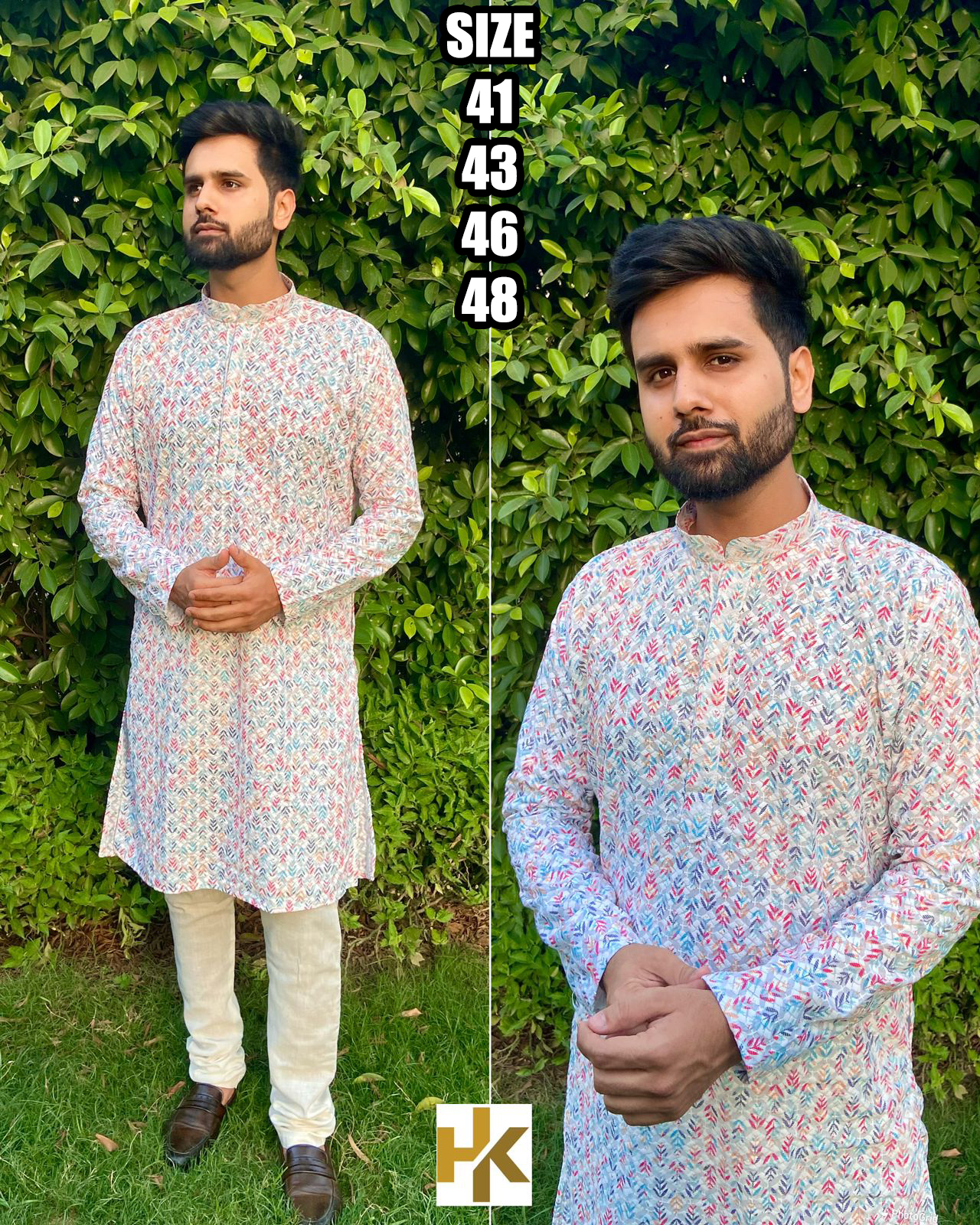 Explore the Artistry of Heavy Cotton Schiffli Chikan Work in Our Men's Kurta with Pajama Ensemble Tradition Meets Contemporary Style