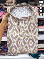 Explore the Artistry of Heavy Cotton Schiffli Chikan Work in Our Men's Kurta with Pajama Ensemble Tradition Meets Contemporary Style