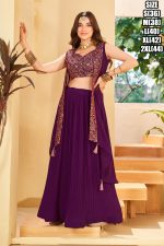 Glamour Our Stitched Designer Georgette Wedding Wear Shrug With Lehenga Choli Your Perfect Bridal Ensemble