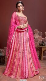 Partywear Semi-Stitched Lehenga Choli - A Captivating Blend of Opulence and Grace