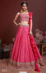 Partywear Semi-Stitched Lehenga Choli - A Captivating Blend of Opulence and Grace