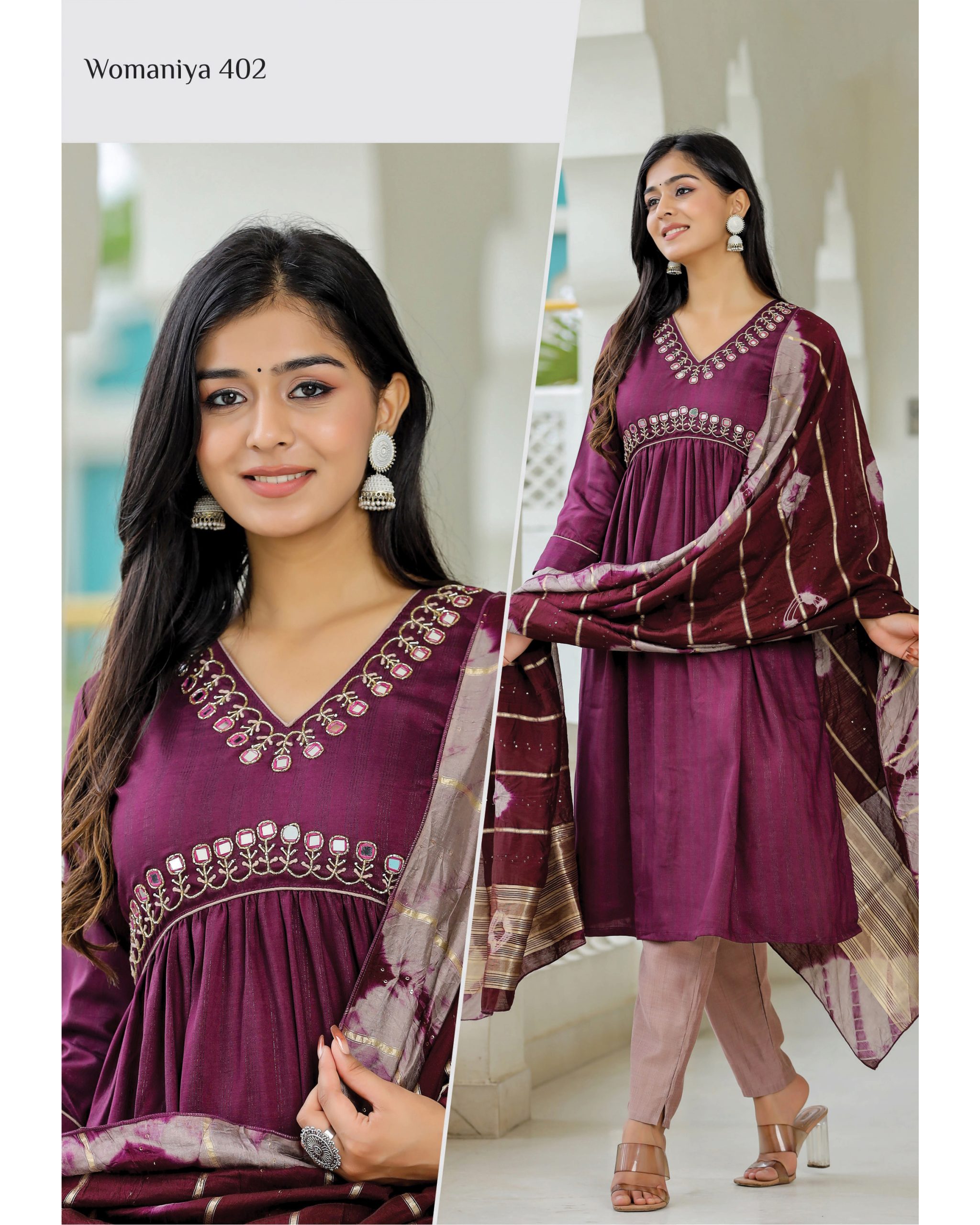 Womaniya Vol.04 Tremendous Collection Of Aalia Cut Kurti Pant With Duppata Concepts