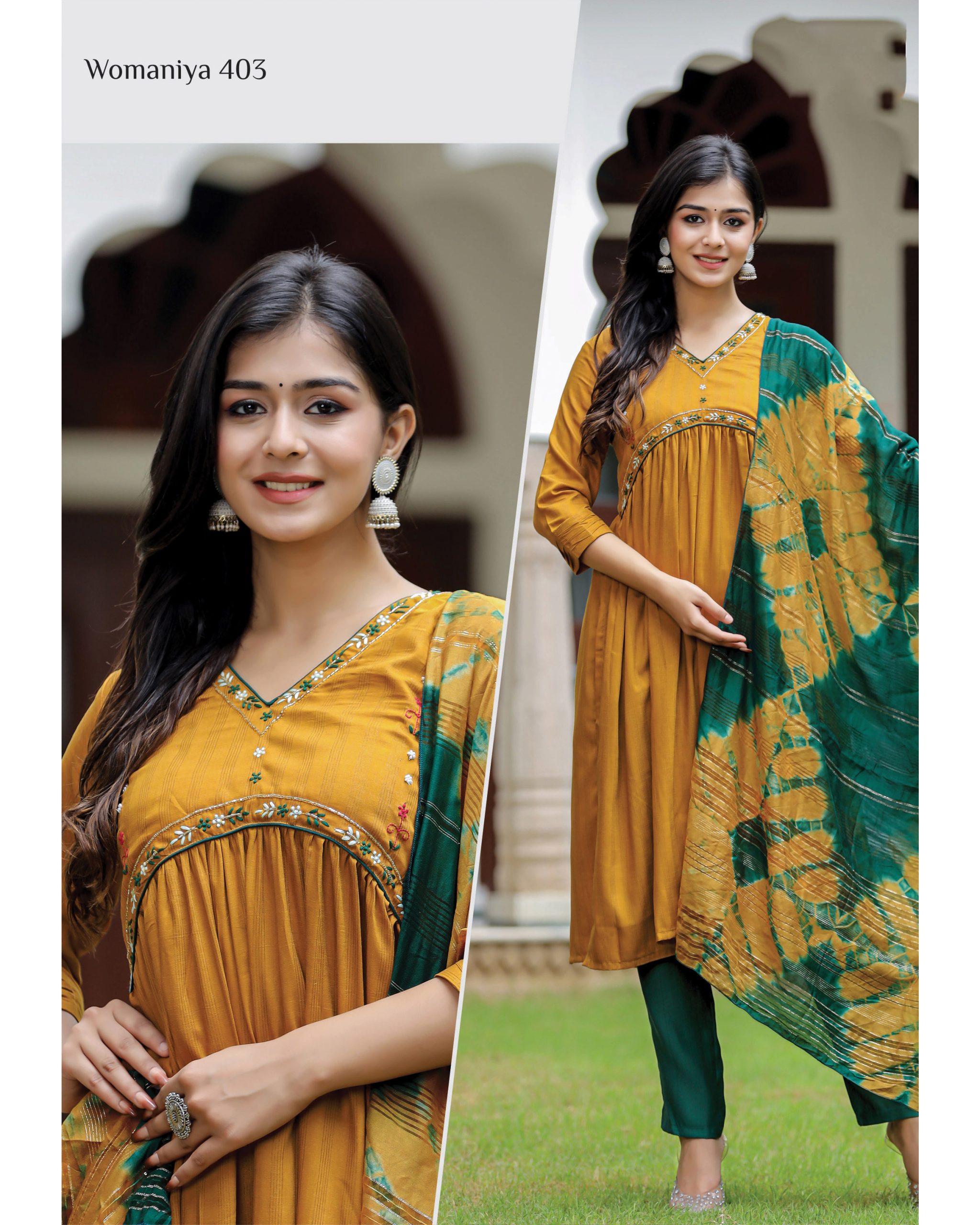 Womaniya Vol.04 Tremendous Collection Of Aalia Cut Kurti Pant With Duppata Concepts