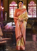 Designer Kanjivaram Silk Unstitched Saree With Blouse