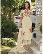Women's Readymade Heavy Roman Silk Salwar Kameez | Latest Silk Salwar Kameez Designs Silk Punjabi Suit New Punjabi Silk Suit Design Readymade Silk Suits Silk Dress Salwar Kameez