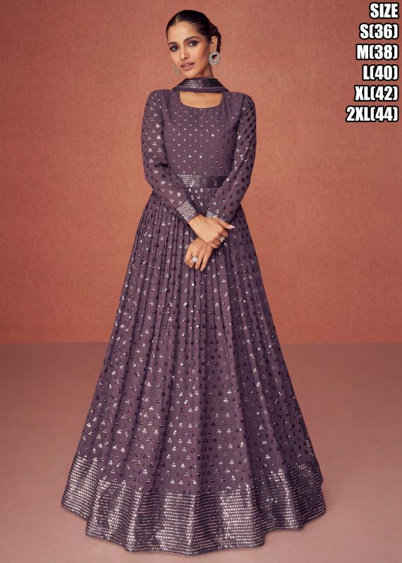 Aashirwad By Season Real Georgette Wedding Wear Gown Collection