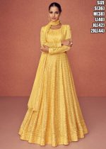 Aashirwad By Season Real Georgette Wedding Wear Gown Collection