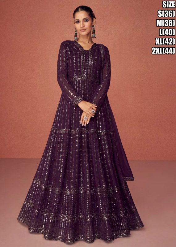 Aashirwad By Season Real Georgette Wedding Wear Gown Collection