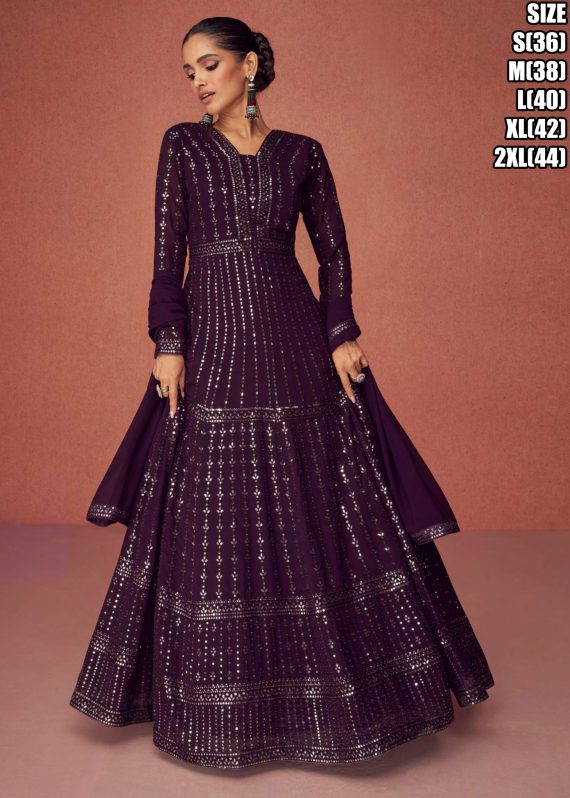 Aashirwad By Season Real Georgette Wedding Wear Gown Collection