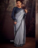 Discover Exquisite Unstitched Wedding Saree With Blouse In Luxurious Fancy Fabric Your Perfect Affair Awaits
