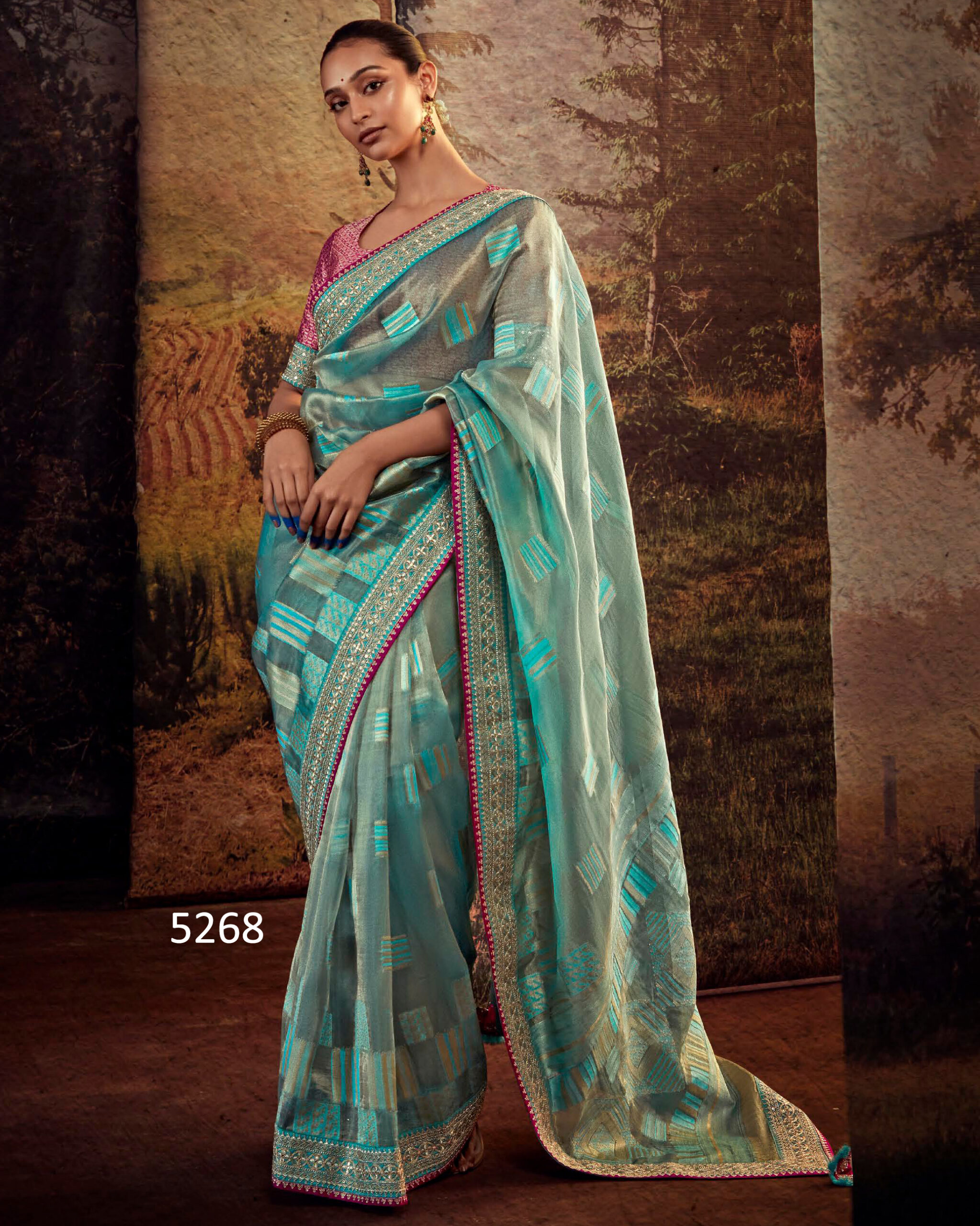 Discover Exquisite Unstitched Wedding Saree With Blouse In Luxurious Fancy Fabric Your Perfect Affair Awaits