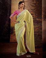 Discover Exquisite Unstitched Wedding Saree With Blouse In Luxurious Fancy Fabric Your Perfect Affair Awaits