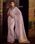 Discover Exquisite Unstitched Wedding Saree With Blouse In Luxurious Fancy Fabric Your Perfect Affair Awaits