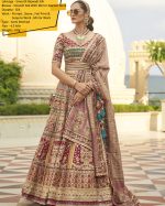 Modern Semi Stitched Lehenga Choli In Smooth Rajwadi Silk With Silk Dupatta Weaving & Embroidery Work Embrace Elegance And Make A Statement